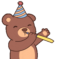 Celebrate Happy Birthday Sticker by BEARISH