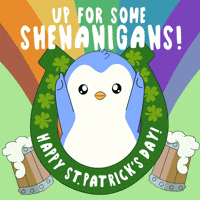 St Patricks Day GIF by Pudgy Penguins