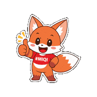 Happy Fox Sticker by IQI Concept