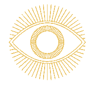 Third Eye Gold Sticker