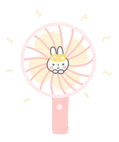 Fan Rabbit Sticker