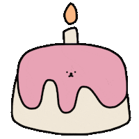 Happy Birthday Cake Sticker