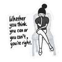 What You Think Thoughts Sticker