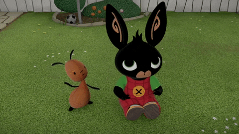 BingBunny giphygifmaker bing bingbunny raining GIF