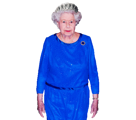 Queen Elizabeth Dance Sticker by Saint Hoax