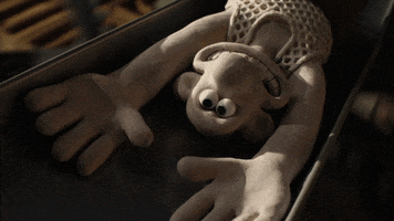 aardman fun cartoon fast slide GIF