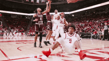 Stare Down College Basketball GIF by Arkansas Razorbacks