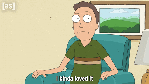 Sitting I Love It GIF by Adult Swim
