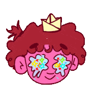 Happy Tears Illustration Sticker