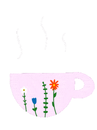 Coffee Flower Sticker