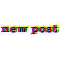 janoqp new post colors qp cymk Sticker