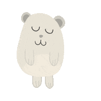 Sleepy Teddy Bear Sticker
