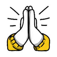 Pray Praying Hands Sticker by Pressenger