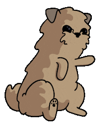 Dog Hello Sticker