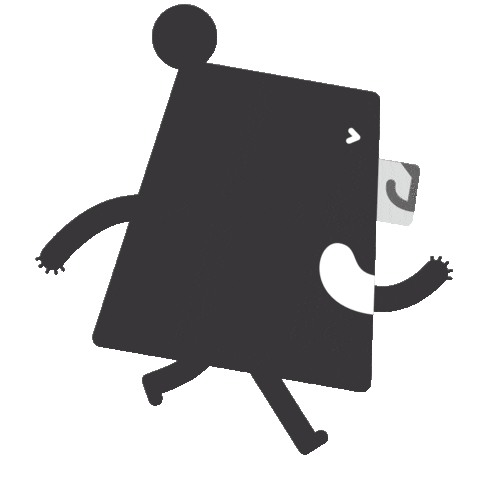 On The Way Running Sticker by 黑啤 BEERU
