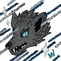 tryhardartNW space wolf wild pack Sticker