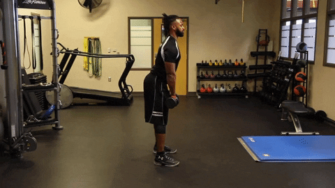 abbiwilt giphygifmaker strength legs dumbbell GIF