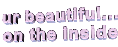 quote ur beautiful on the inside Sticker by AnimatedText