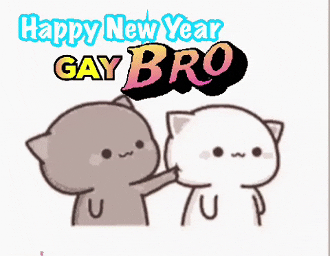 jeremyhyde627ac136f06448b08fd84066bbcb6435 giphyattribution gay happy new year bro GIF