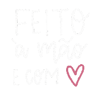 amandayuli heart lettering handmade feitoamao Sticker