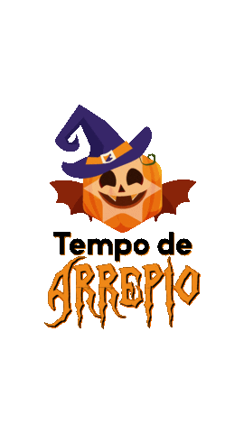 Halloween Orange Sticker by Grupo Tempo de Criança