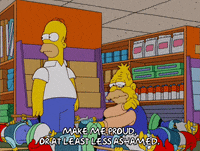 exchanging homer simpson GIF