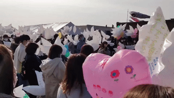 Dove-Shaped Balloons Released in Japanese Neighborhood Destroyed by 2011 Tsunami