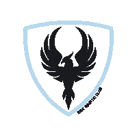 RiseAquaticClub phoenix rise shield rise up Sticker