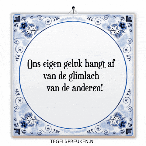 Support Geluk GIF by Tegelspreuken.nl