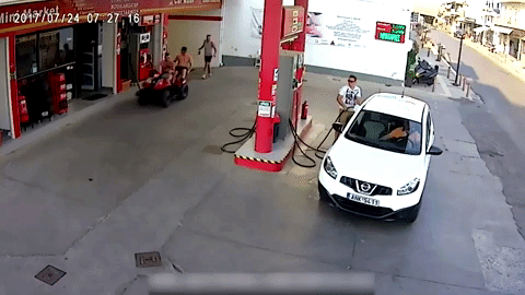 fail car crash GIF