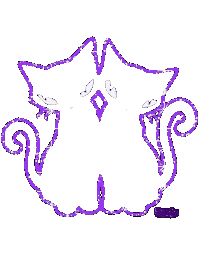imerliighoulz black cats kitty purple Sticker