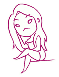 Bored Sticker
