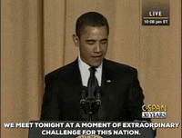 barack obama we meet tonight at a moment of extraordinary challenge for this nation GIF by Obama