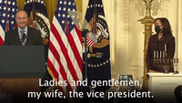 Ladies and gentleman, my wife, the vice president.