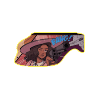 Bang Bang Country Sticker by A LA BRAVA, Universe of Latina Superheroes