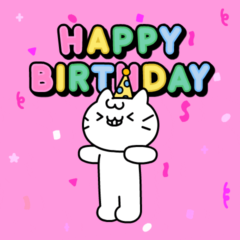 Happy Birthday Cat GIF by Mikitti