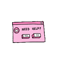 Pink Yes Sticker by Petit Mars