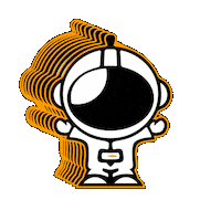 Astronaut Big Air Sticker by Big Air Trampoline Park