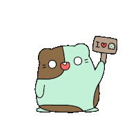 hamzitown mincho 햄찌 민트초코 mintchoco Sticker