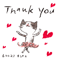 Thanks Sticker by duckyshen