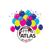 Atlas Turns 40 Sticker by Atlas Roofing