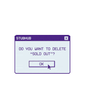 Tickets Delete Sticker by StubHub International
