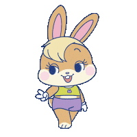 Lola Bunny Peace Sticker by Looney Tunes