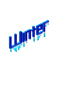 joyfuljuly pixel blue winter ice Sticker