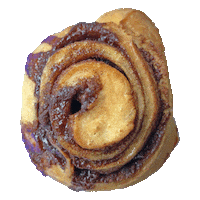 cinnamon bun breakfast Sticker by foodbabyny