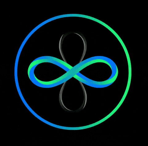 LuchaT8 logo energy balance infinity GIF