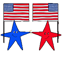 4Th Of July Illustration Sticker