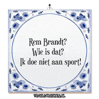 Sport Humor Sticker by Tegelspreuken.nl