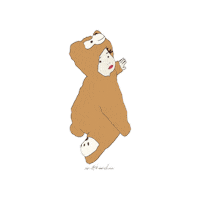 Kids くま Sticker