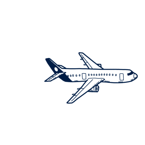Plane Airplane Sticker by worldshop.eu